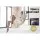 Gardeon Creamy White Hanging Hammock Chair - Polyester Cotton Blend, 96x150cm, Timber Rail, Indoor/Outdoor Swing Seat