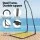 Gardeon Hammock Hanging Chair with Steel Stand – Indoor/Outdoor, Adjustable Height, Cotton Blend, 120kg Capacity