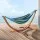 Gardeon Outdoor Timber Hammock with Wooden Stand, 2-Person, UV Resistant, 330cm Sky Blue Fabric, 200kg Capacity