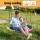 Gardeon 100cm Tree Swing Hammock with 150kg Capacity, Oxford Fabric and Foam-Padded Steel Frame