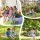 Gardeon Tree Swing Hammock 150cm Oval Platform 150kg Capacity Oxford Fabric Foam-Padded Steel Frame