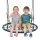 Gardeon Tree Swing Net Hammock Oval Platform 98.5 cm Steel Frame Foam Padding 150 kg Capacity Adjustable