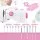 Devanti 12-Stitch Mini Sewing Machine for Beginners - Portable, LED-Lit, Compact Design with Foot Pedal & Accessories