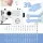 Devanti 39 Stitches Mini Sewing Machine Kit - Portable, LED Light, 3 Density Levels, Lightweight, 30.2x11.8x24.6cm