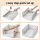 Artiss 5 Pack Stackable Plastic Storage Organisers Foldable Wardrobe Drawers White with Mesh Design for Closets