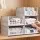 Artiss 5 Pack Stackable Plastic Storage Organisers Foldable Wardrobe Drawers White with Mesh Design for Closets