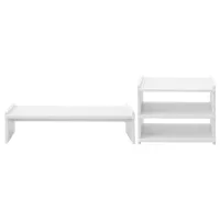 Artiss 2-in-1 Monitor Stand and 3-Tier Desk Organiser PVC Desktop Riser Holds 20kg for Office Gaming Artiss 2-in-1 Monitor Stand and 3-Tier Desk Organiser PVC Desktop Riser Holds 20kg for Office Gaming