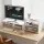 Artiss 2-in-1 Monitor Stand and 3-Tier Desk Organiser PVC Desktop Riser Holds 20kg for Office Gaming