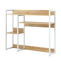 Artiss 2-Tier Desktop Shelf 100×24×80 cm Slim Monitor Friendly Organiser Heavy Duty 20 kg Top Load Capacity Artiss 2-Tier Desktop Shelf 100×24×80 cm Slim Monitor Friendly Organiser Heavy Duty 20 kg Top Load Capacity