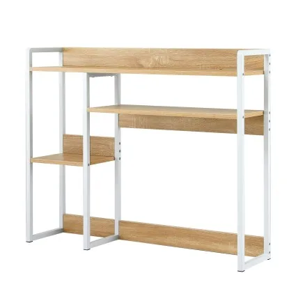 Artiss 2-Tier Desktop Shelf 100×24×80 cm Slim Monitor Friendly Organiser Heavy Duty 20 kg Top Load Capacity