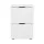 Artiss Filing Cabinet 2 Drawer White File Organiser, E1 Particle Board, Metal Handles, 47x41x72cm Office Storage