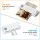 Devanti A4 Laminator Machine White, Hot & Cold Thermal, Fast Anti-Jam, ABS Fireproof, 240mm Wide for Home Office School