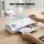 Devanti A4 Laminator Machine White, Hot & Cold Thermal, Fast Anti-Jam, ABS Fireproof, 240mm Wide for Home Office School