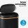 Devanti 38L Motion Sensor Bin - Black Steel, Fingerprint-Resistant, Noise-Free, Hands-Free, with Odour Control