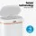 Devanti 38L Motion Sensor Bin, White Steel, Hands-Free & Noise-Free, Fingerprint-Resistant, Soft Close, 1-Year Warranty