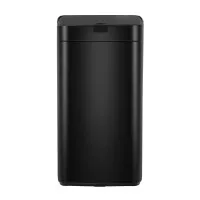 Devanti 45L Motion Sensor Bin - Black Steel, Hands-Free, Fingerprint-Resistant, Soft Close, Odour & Noise Free