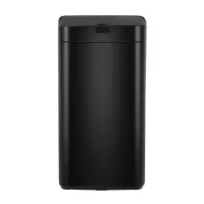 Devanti 45L Motion Sensor Bin - Black Steel, Hands-Free, Fingerprint-Resistant, Soft Close, Odour & Noise Free