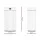 Devanti 45L Motion Sensor Bin in White - Hands-Free, Fingerprint-Resistant Steel with Soft Close & Manual Option