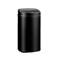 Devanti 58L Motion Sensor Rubbish Bin - Black Steel, Hands-Free, Fingerprint-Resistant, Soft Close, Odour-Free Operation