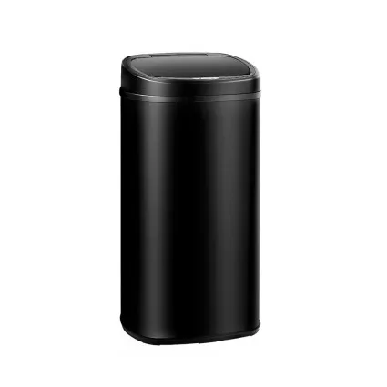Devanti 68L Stainless Steel Motion Sensor Bin - Automatic Hands-Free Trash Can with Soft Close & Odour-Free Design
