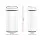 Devanti 68L Motion Sensor Bin - White Steel, Hands-Free, Soft Close, Odour-Free, Fingerprint-Resistant, 28x37.5x77cm