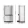 Devanti 70L Motion Sensor Pedal Bin, Stainless Steel, Dual Compartments, Fingerprint-Resistant, Soft Close, Silver