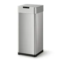 Devanti 50L Motion Sensor Bin Automatic Kitchen Rubbish Bin with Stainless Steel Body Soft Close Silver