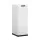 Devanti 50L Motion Sensor Trash Can - White Iron, Hands-Free, Soft Close, USB/Battery Powered, Fingerprint-Resistant