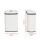 Devanti 50L Motion Sensor Bin - White Steel, Hands-Free, Odour-Free, Noise-Free, with Soft Close & Liner Holder