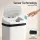 Devanti 15L Motion Sensor Bin Touchless Rubbish Bin Soft-Close Lid White Manual Open Buttons