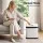 Devanti 15L Motion Sensor Bin Touchless Rubbish Bin Soft-Close Lid White Manual Open Buttons