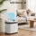 Devanti 15L Motion Sensor Bin Touchless Rubbish Bin Soft-Close Lid White Manual Open Buttons