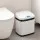Devanti 15L Motion Sensor Bin Touchless Rubbish Bin Soft-Close Lid White Manual Open Buttons