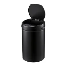 Devanti 30L Automatic Sensor Bin Touchless Motion Sensor 20cm Detection Soft Close Black Rubbish Bin