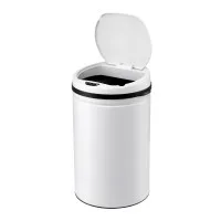 Devanti 30L Automatic Sensor Bin Touchless Rubbish Can with Soft Closing Lid and Manual Open and Close Buttons White Devanti 30L Automatic Sensor Bin Touchless Rubbish Can with Soft Closing Lid and Manual Open and Close Buttons White