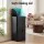 Devanti 72L Sensor Bin 4-in-1 Waste and Recycling Rubbish Bin Stainless Steel Black with Touchless Lid
