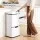 Devanti 72L 4-in-1 Sensor Rubbish Bin with 44L Waste and Twin 12L Recycling Compartments White