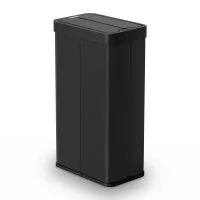 Devanti 70L Automatic Sensor Rubbish Bin Touchless Kitchen Garbage Can Black with Dual Wing Lid
