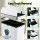 Devanti 70L Automatic Sensor Rubbish Bin Touchless Kitchen Garbage Can with Dual Wing Lid White