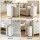 Devanti 70L Automatic Sensor Rubbish Bin Touchless Kitchen Garbage Can with Dual Wing Lid White