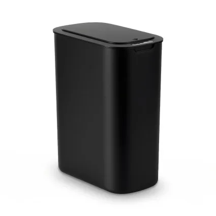 Devanti Automatic Rubbish Bin 21L Touchless Motion Sensor Soft Close Slim Black Kitchen Bin