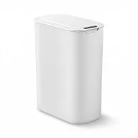Devanti Automatic Kitchen Bin 21L Motion Sensor Touchless Lid Slim Rubbish Bin with Liner Holder White