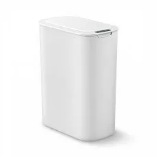Devanti Automatic Kitchen Bin 21L Motion Sensor Touchless Lid Slim Rubbish Bin with Liner Holder White