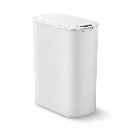 Devanti Automatic Kitchen Bin 21L Motion Sensor Touchless Lid Slim Rubbish Bin with Liner Holder White