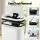 Devanti Automatic Kitchen Bin 21L Motion Sensor Touchless Lid Slim Rubbish Bin with Liner Holder White