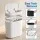 Devanti 7L Slim Motion Sensor Automatic Waste Bin Touchless ABS White for Kitchen Bathroom Office Apartment