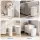 Devanti 7L Slim Motion Sensor Automatic Waste Bin Touchless ABS White for Kitchen Bathroom Office Apartment