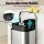 Cefito 40L Stainless Steel Pedal Bin with Soft Close Lid Removable Inner Bucket Rectangular Kitchen Rubbish Can