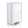 Cefito 40L Steel Kitchen Pedal Bin Rectangular with Soft Close Lid Removable Inner Bucket White 38x27x67cm