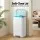 Cefito 40L Steel Kitchen Pedal Bin Rectangular with Soft Close Lid Removable Inner Bucket White 38x27x67cm